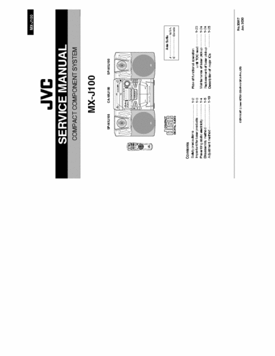 JVC mx-j100 audio jvc mx-j100 manual